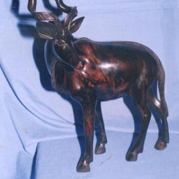 Sculptuur getiteld "cerf" door Berty, Origineel Kunstwerk