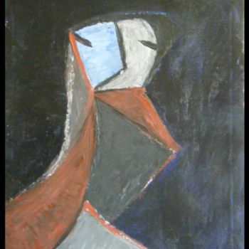 Картина под названием "totem" - Alban Maurier, Подлинное произведение искусства, Масло