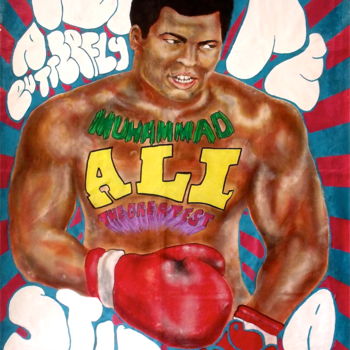 Картина под названием "Muhammad Ali" - Charlie Louis, Подлинное произведение искусства, Другой