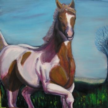Painting titled "paint horse" by Jador, Original Artwork