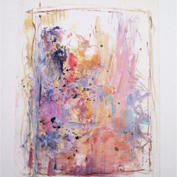 Dessin intitulée "En rose et mauve" par Jean Kerinvel, Œuvre d'art originale, Autre