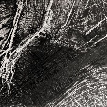 Dessin intitulée "Bord de ruisseau ge…" par Jean Kerinvel, Œuvre d'art originale, Autre