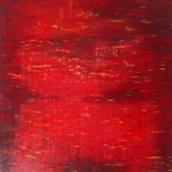 Painting titled "THE CRIMSON RIVER (…" by Chris Roro, Original Artwork, Oil