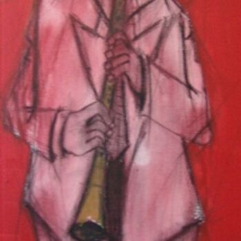 Peinture intitulée "Jazzman" par Tristan Robert, Œuvre d'art originale