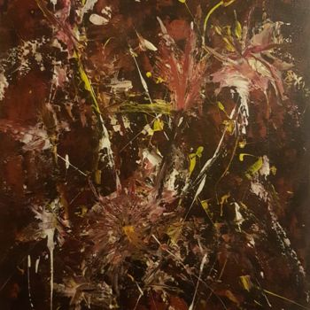 Painting titled "Feu d'artifice" by Gali Dpy, Original Artwork, Acrylic