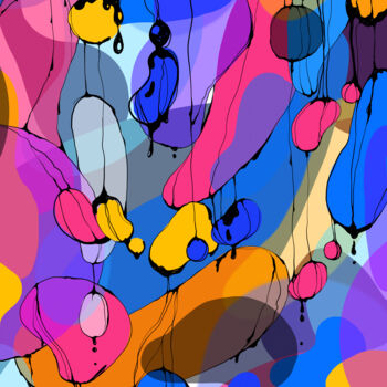 Arts numériques intitulée "Fluidity" par Galina Bakinova, Œuvre d'art originale, Travail numérique 2D