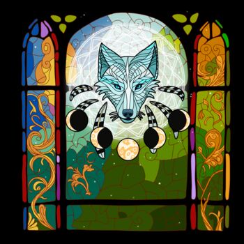Digital Arts titled "Wolf Print" by Galina Pelageina, Original Artwork, 2D Digital Work
