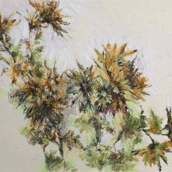 Dessin intitulée "Autumn bouquet" par Galina Poloz, Œuvre d'art originale, Pastel