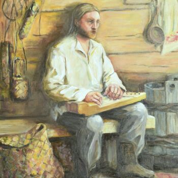 「Song of the Kalevala」というタイトルの絵画 Galina Shepelevaによって, オリジナルのアートワーク, オイル