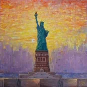 绘画 标题为“Statue of Liberty.…” 由Galina Vasiljeva, 原创艺术品, 油