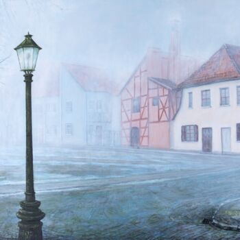 绘画 标题为“Foggy morning . Kla…” 由Galina Vasiljeva, 原创艺术品, 油