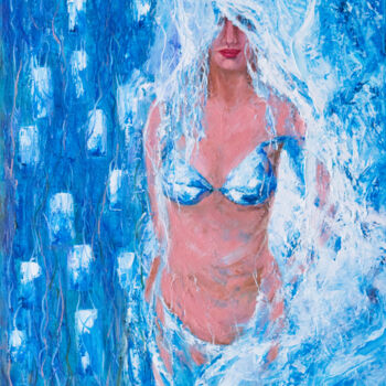 Картина под названием "Venus. Arisen from…" - Galina Vasiljeva, Подлинное произведение искусства, Масло