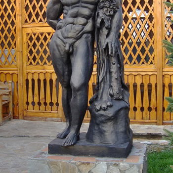 Sculpture intitulée "Геракл" par Galina Pakhomova, Œuvre d'art originale, Béton