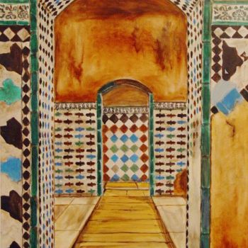 Pintura titulada "Sala Caldarium Alha…" por Galindo, Obra de arte original, Oleo