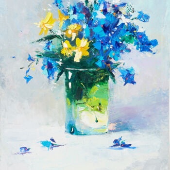 Peinture intitulée "Spring bouquet" par Galiya Hami, Œuvre d'art originale, Huile
