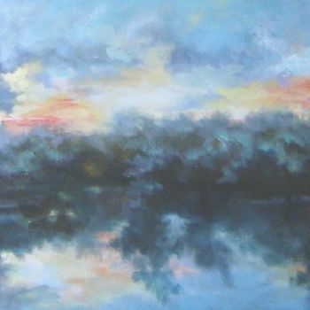 Painting titled "SUNSET on Cap COD M…" by Fragal, Original Artwork, Oil