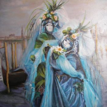 Painting titled "Carnaval de Venise" by Fragal, Original Artwork