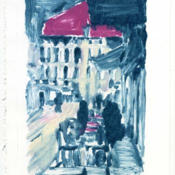 Printmaking titled "Lista di Spagna str…" by Maria Teresa Mulatti Garibaldi, Original Artwork