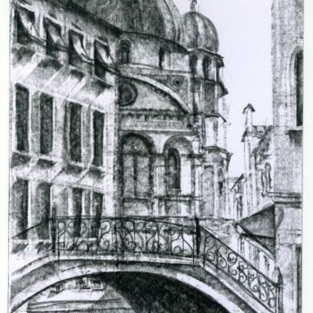 Drawing titled "Chiesa di Santa Mar…" by Maria Teresa Mulatti Garibaldi, Original Artwork