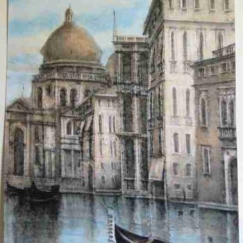Drawing titled "Basilica di Santa M…" by Maria Teresa Mulatti Garibaldi, Original Artwork