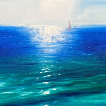 Pintura titulada "Sea colors" por Olga Bazanova, Obra de arte original, Oleo