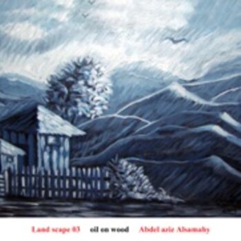 Painting titled "Landscape 03" by Abdelaziz Alsamahy, Original Artwork