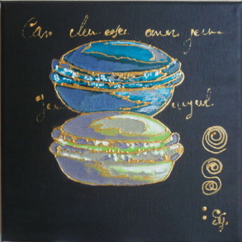 绘画 标题为“mes-macarons.jpg” 由Stéphanie Gallier, 原创艺术品