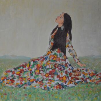 Painting titled "Olesya" by Galust Mkhitaryan, Original Artwork, Oil