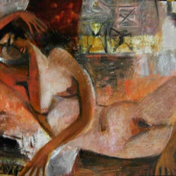 Peinture intitulée "Nude2" par Galya Didur, Œuvre d'art originale, Acrylique