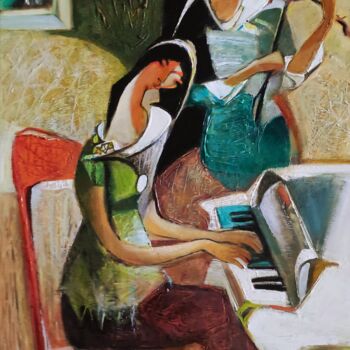 Pintura titulada "Piano" por Galya Didur, Obra de arte original, Acrílico