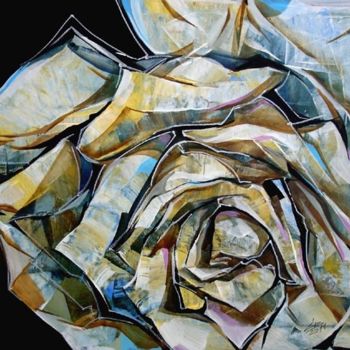 Pintura intitulada "rose.jpg" por Galya Bukova, Obras de arte originais