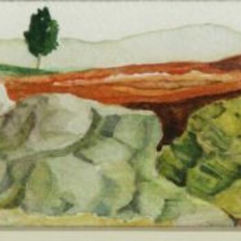 Schilderij getiteld "Landscape 2" door Raimondo Gambino, Origineel Kunstwerk