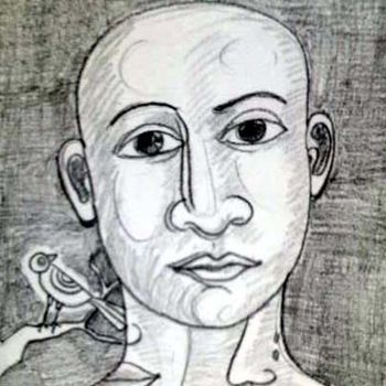 Peinture intitulée "pencil drawing" par Ganeshguntoju, Œuvre d'art originale