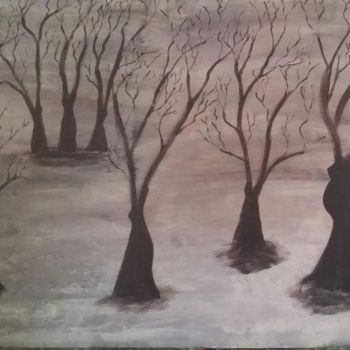 Peinture intitulée "La forêt enchantée" par D'Âme Forêt, Œuvre d'art originale, Acrylique