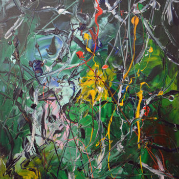 Painting titled "Chaos (3) - Abstrac…" by Gao, Original Artwork, Oil