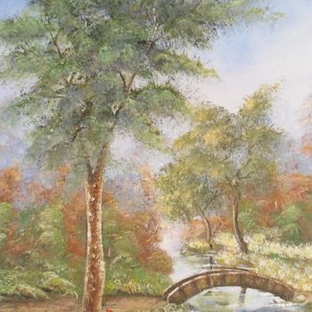 Painting titled "Paesaggio" by T.Vante, Original Artwork, Oil