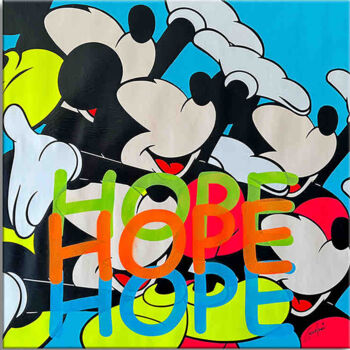 Painting titled "Mickey Hope -  Orig…" by Gardani, Original Artwork, Acrylic Mounted on Wood Stretcher frame