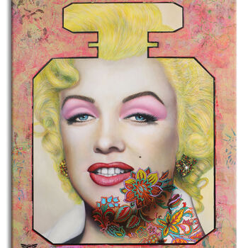 "Marilyn Passion – O…" başlıklı Tablo Gardani tarafından, Orijinal sanat, Petrol Ahşap Sedye çerçevesi üzerine monte edilmiş