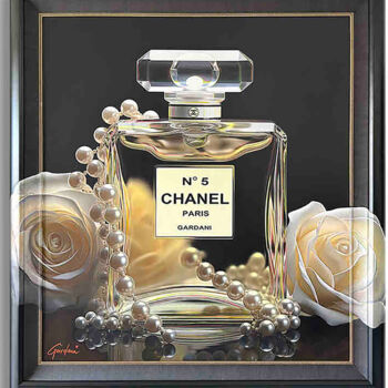 Картина под названием "Blin Blin Chanel" - Gardani, Подлинное произведение искусства, Масло Установлен на Деревянная рама дл…