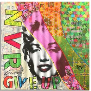 Картина под названием "Marilyn Monroe - Nv…" - Gardani, Подлинное произведение искусства, Масло Установлен на Деревянная рам…