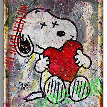 Painting titled "I think i'm in Love…" by Gardani, Original Artwork, Acrylic Mounted on Wood Stretcher frame