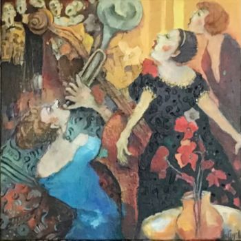 Pittura intitolato "60/60 Diva à la rob…" da Nicole Garilli, Opera d'arte originale, Acrilico