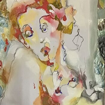 Peinture intitulée "30/40 Le reflet de…" par Nicole Garilli, Œuvre d'art originale, Encre