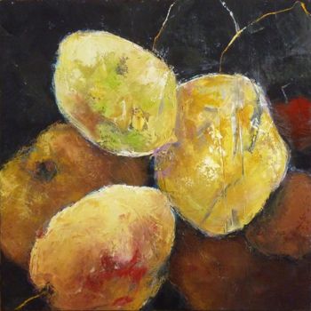 Painting titled "80x80-  Et le citro…" by Nicole Garilli, Original Artwork, Acrylic