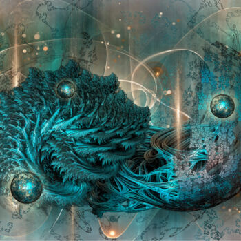 "Turquoise Treasure" başlıklı Dijital Sanat Garrulus Glandarius tarafından, Orijinal sanat, Dijital Resim