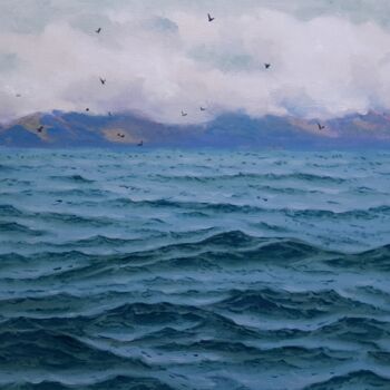 Картина под названием "Waterscape 01" - Garry Arzumanyan, Подлинное произведение искусства, Масло Установлен на Деревянная р…