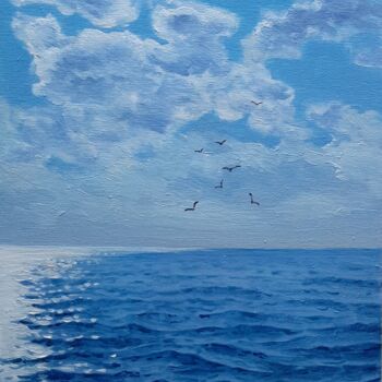 Malarstwo zatytułowany „Seascape 23 from Su…” autorstwa Garry Arzumanyan, Oryginalna praca, Olej