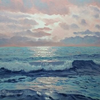 Painting titled "Seascape 06" by Garry, Original Artwork, Oil