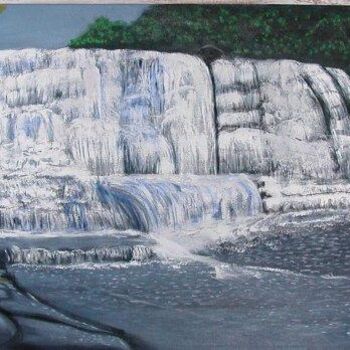 Painting titled "Cascade Falls" by Jimmy Garten, Original Artwork