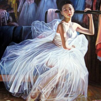 Pittura intitolato "Ballerina 17D" da Garvin Ree, Opera d'arte originale, Olio Montato su Telaio per barella in legno